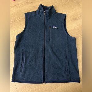 Blue Fleece Vest- Patagonia better sweater men’s medium